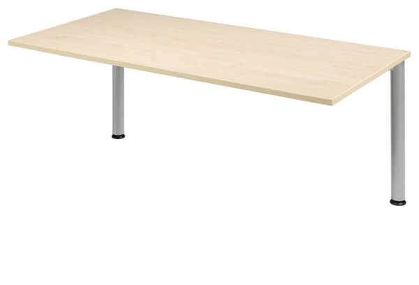 Schreibtisch-Zwischenelement gerade 160 cm, 2 Füße, stufenlos höhenverstellbar